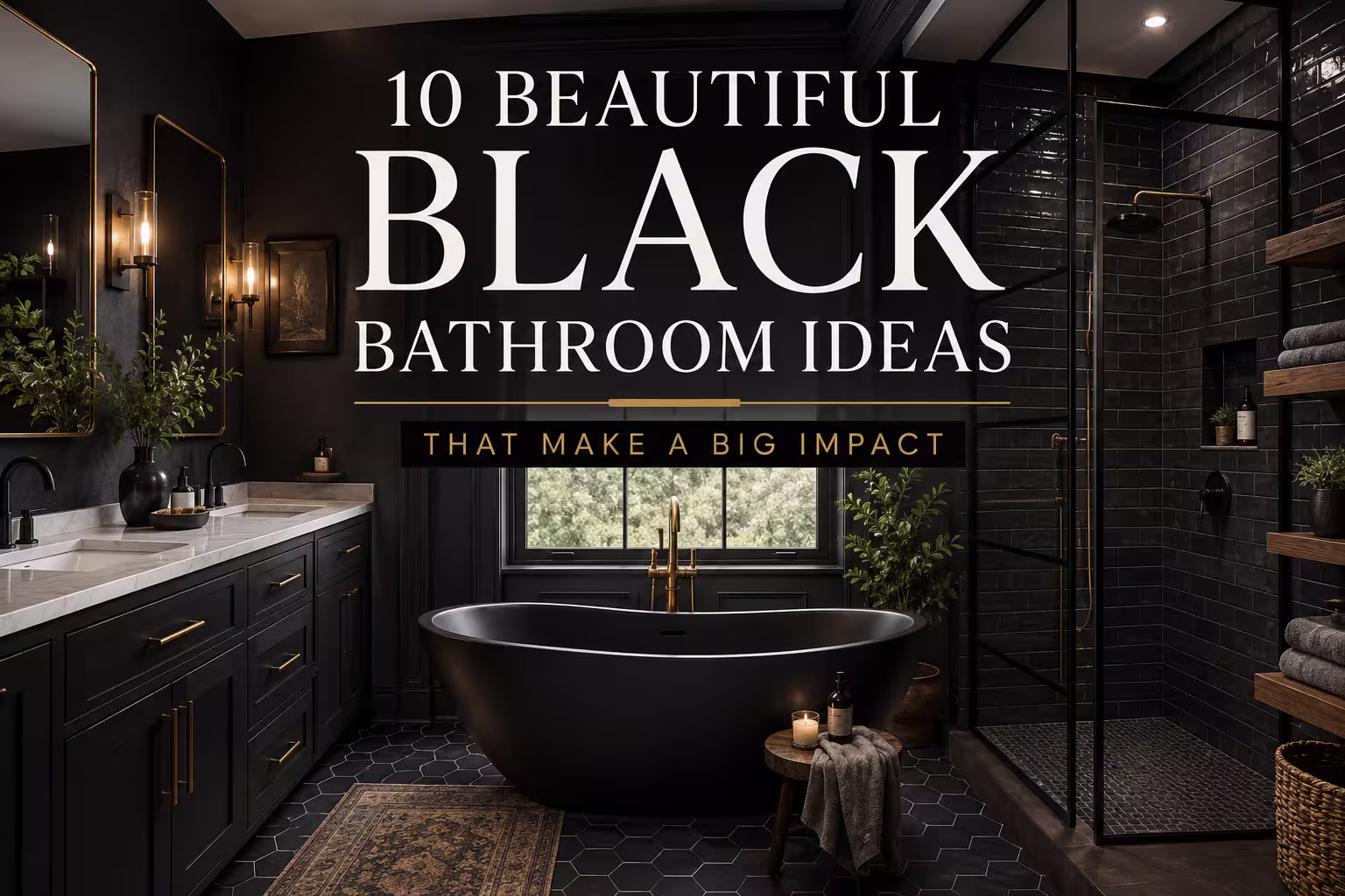 10 Beautiful Black Bathroom Ideas That Make a Big Impact