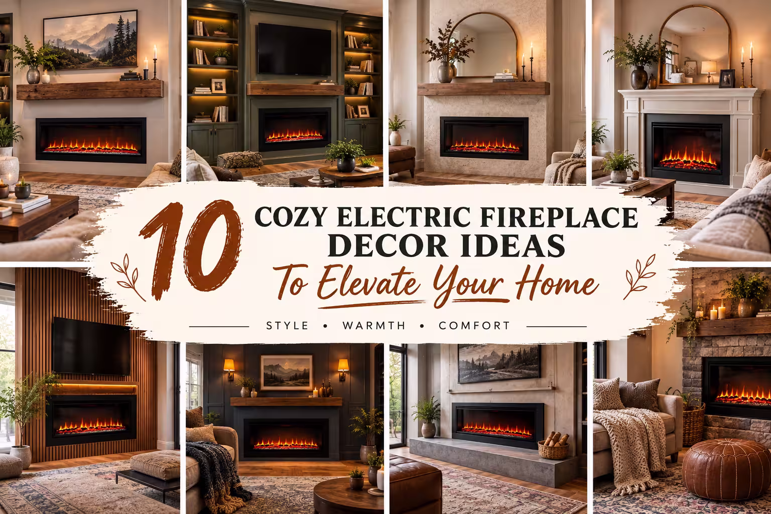 10 Cozy Electric Fireplace Decor Ideas to Elevate Your Home