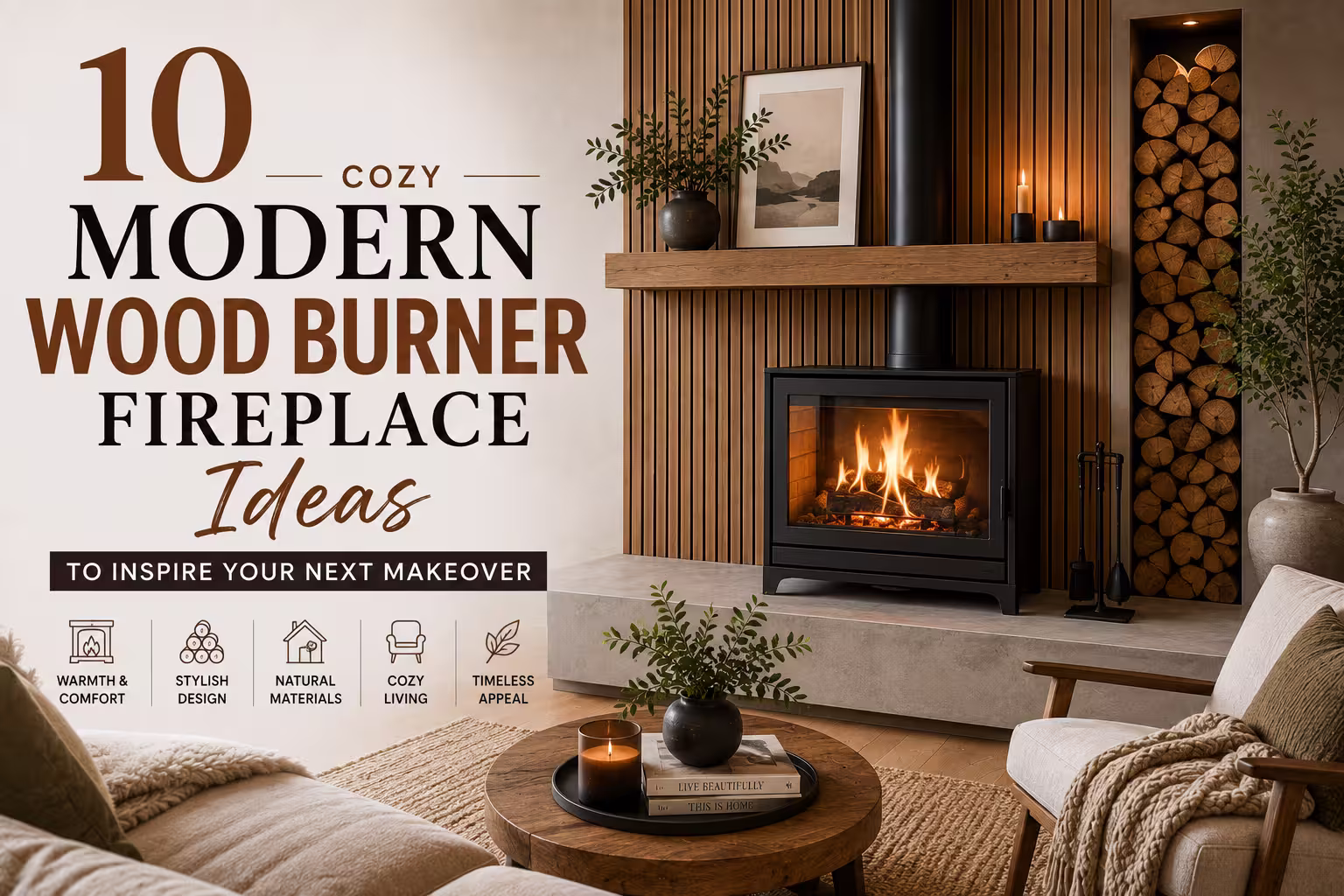 10 Cozy Modern Wood Burner Fireplace Ideas to Inspire Your Next Makeover