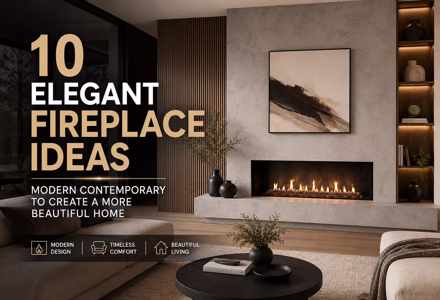 10 Elegant Fireplace Ideas Modern Contemporary to Create a More Beautiful Home