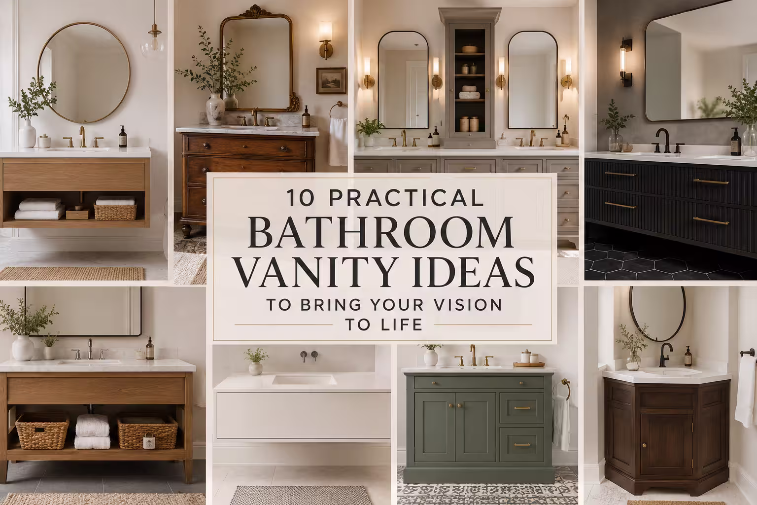 10 Practical Bathroom Vanity Ideas to Bring Your Vision to Life