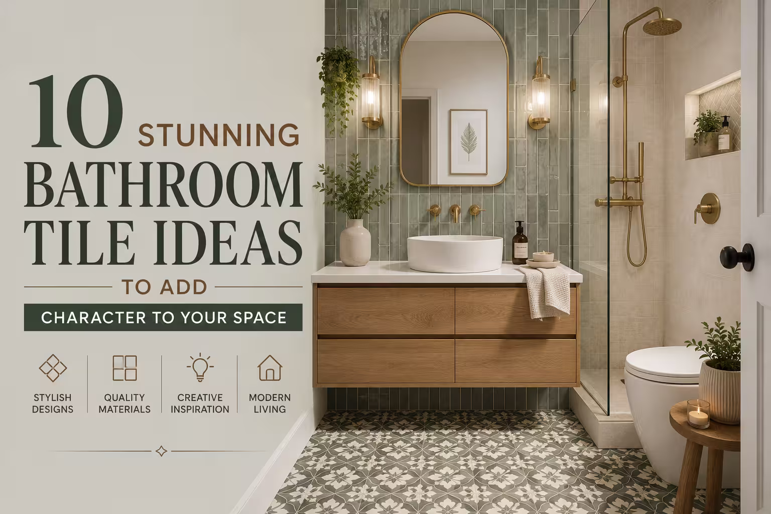 10 Stunning Bathroom Tile Ideas to Add Character to Your Space
