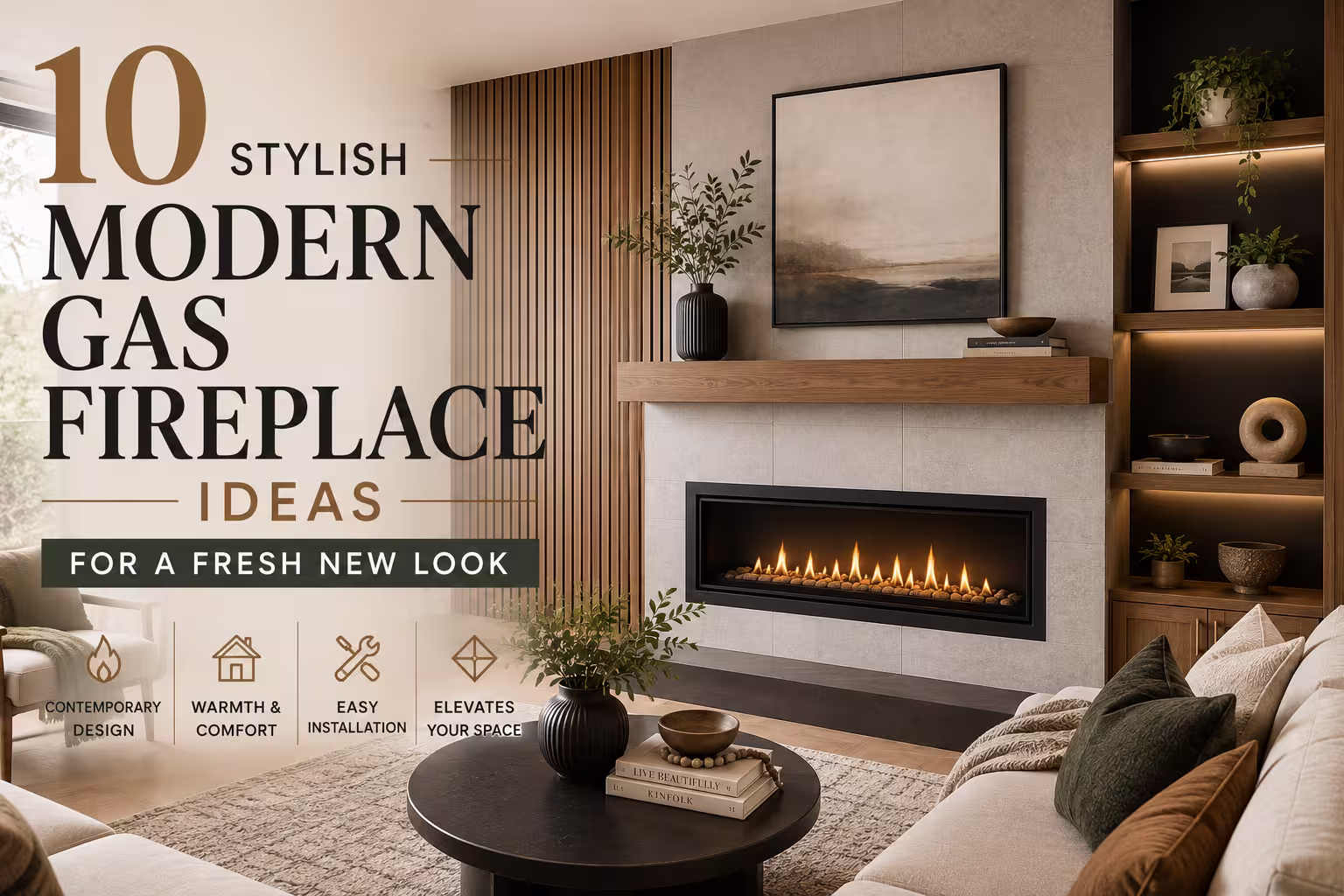 10 Stylish Modern Gas Fireplace Ideas for a Fresh New Look