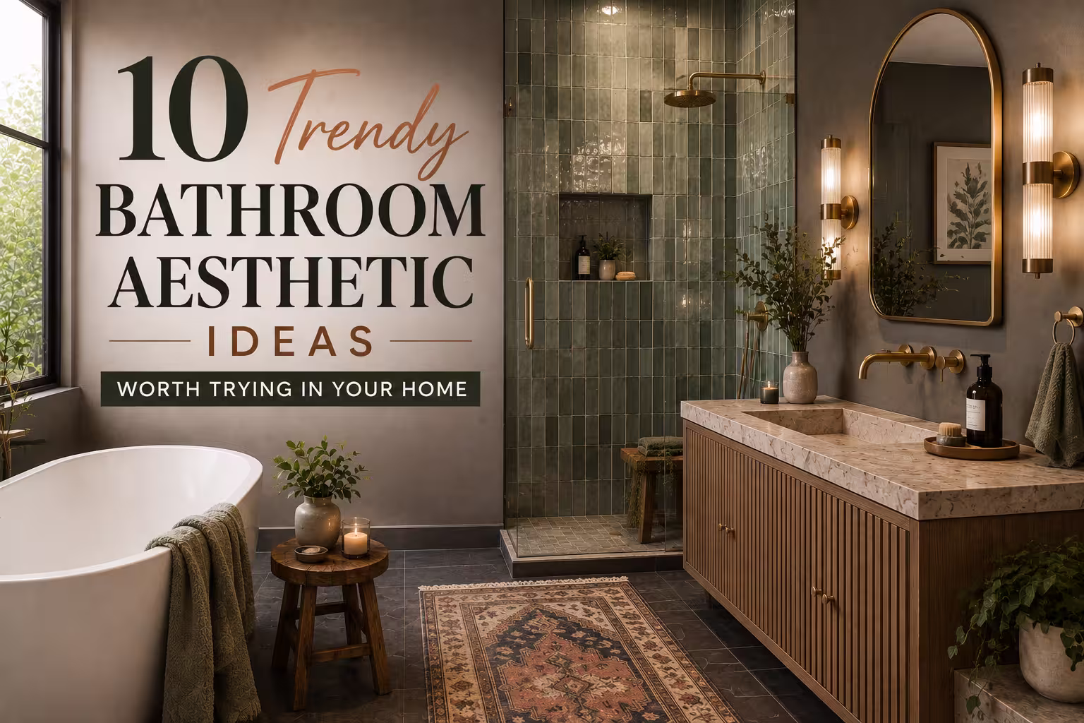 10 Trendy Bathroom Aesthetic Ideas Worth Trying in Your Home