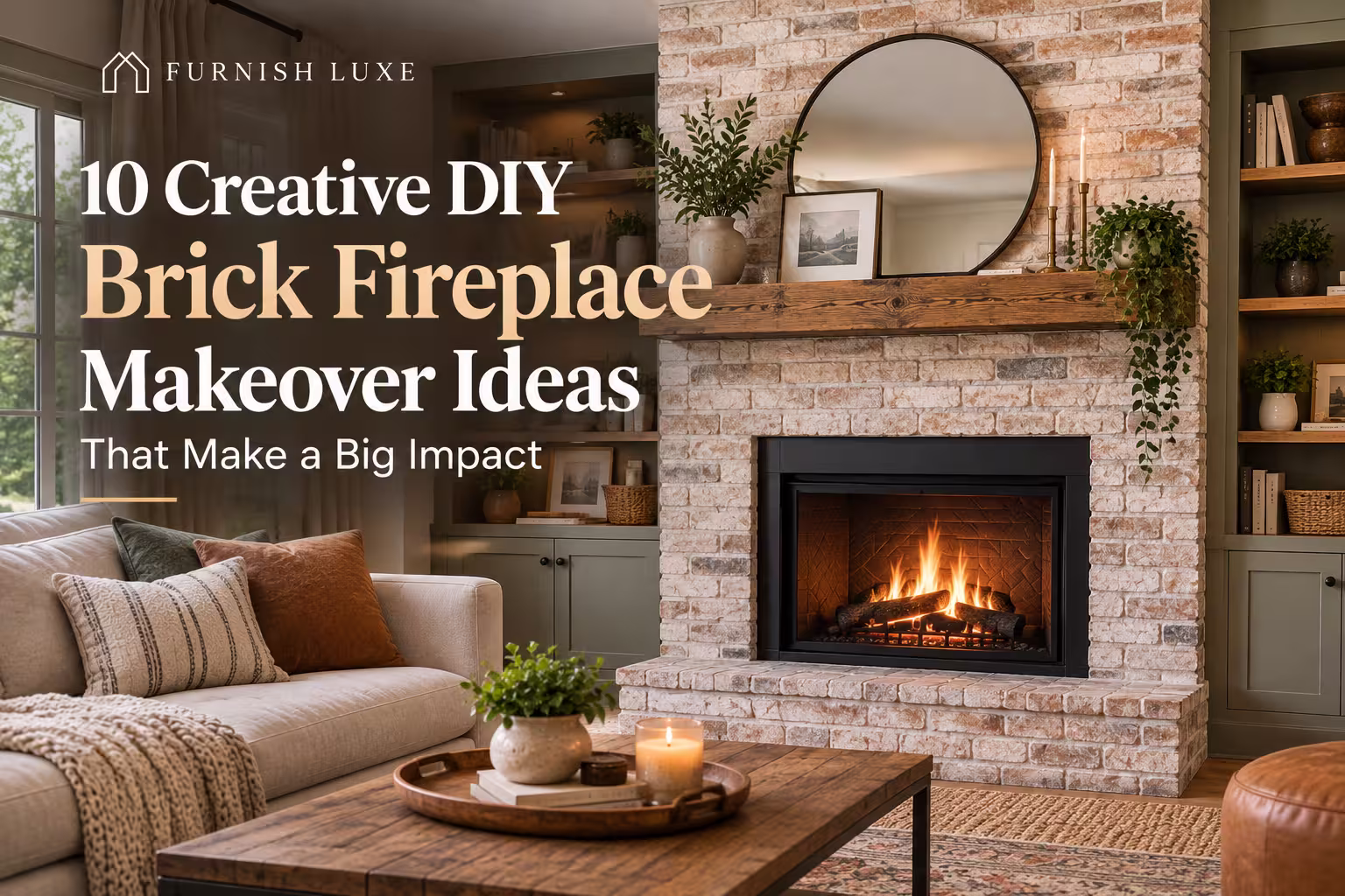 10 Creative DIY Brick Fireplace Makeover Ideas That Make a Big Impact