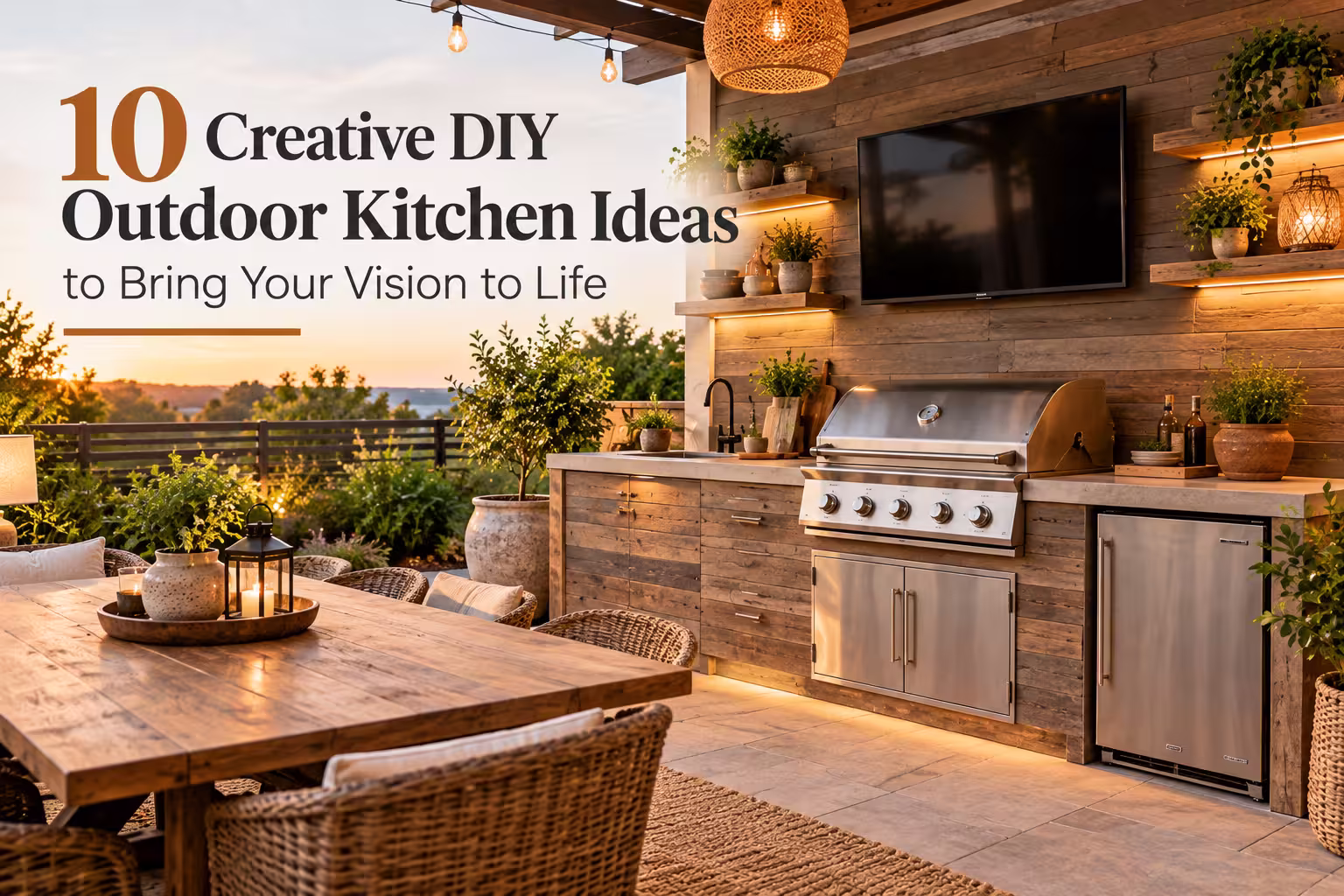 10 Creative DIY Outdoor Kitchen Ideas to Bring Your Vision to Life