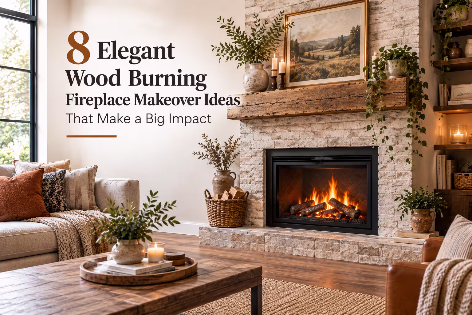 10 Elegant Wood Burning Fireplace Makeover Ideas That Make a Big Impact