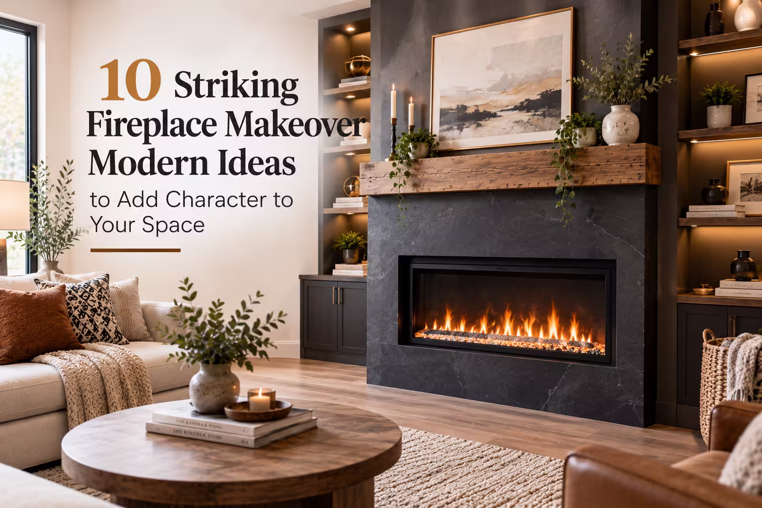 10 Striking Fireplace Makeover Modern Ideas to Add Character to Your Space