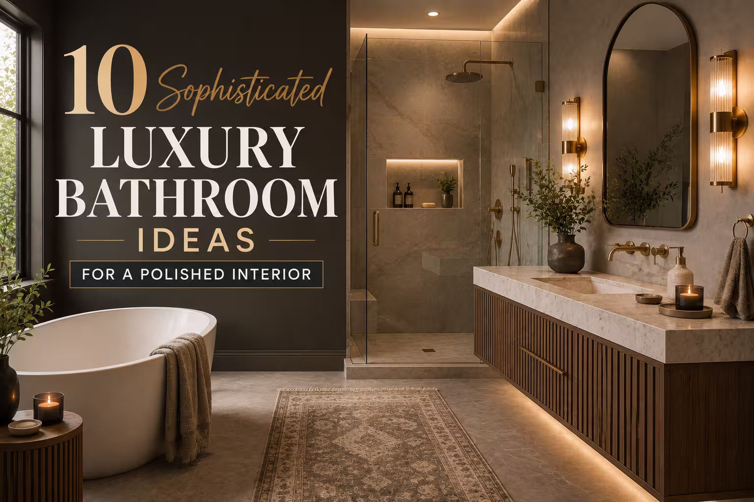 10 Sophisticated Luxury Bathroom Ideas for a Polished Interior