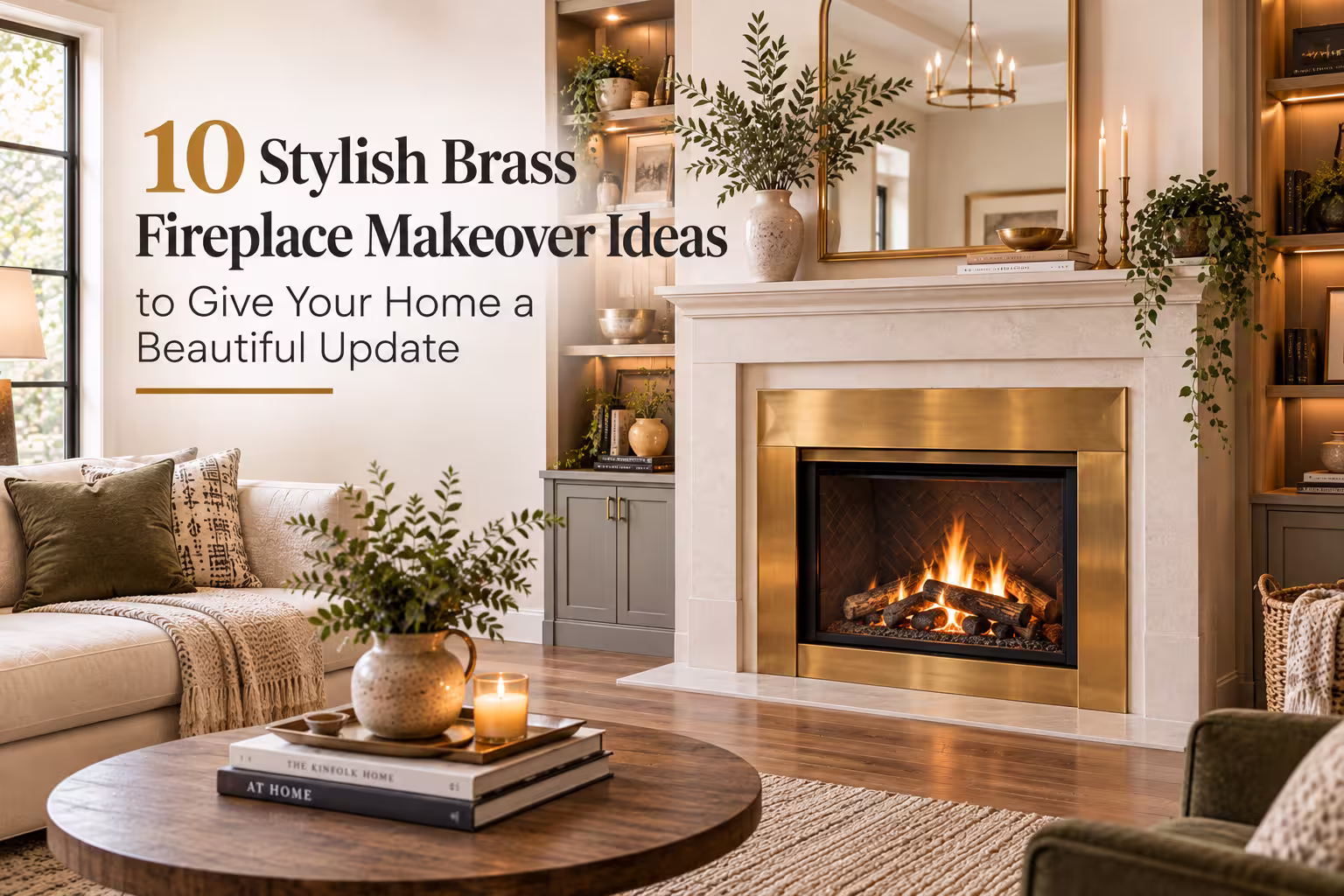 10 Stylish Brass Fireplace Makeover Ideas to Give Your Home a Beautiful Update