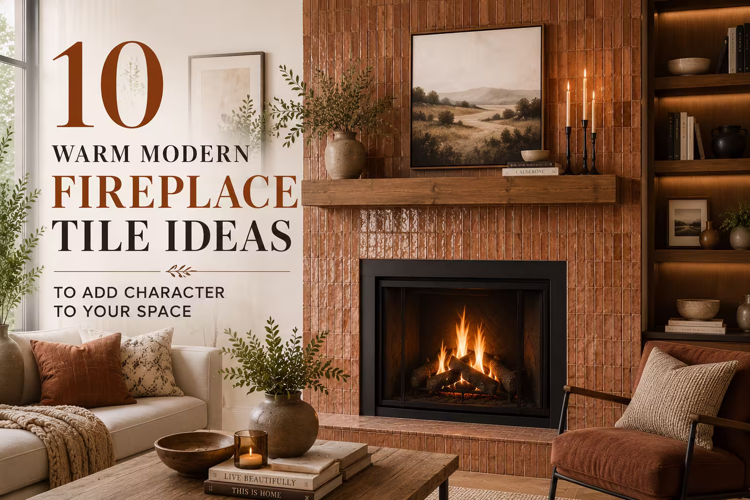 10 Warm Modern Fireplace Tile Ideas to Add Character to Your Space