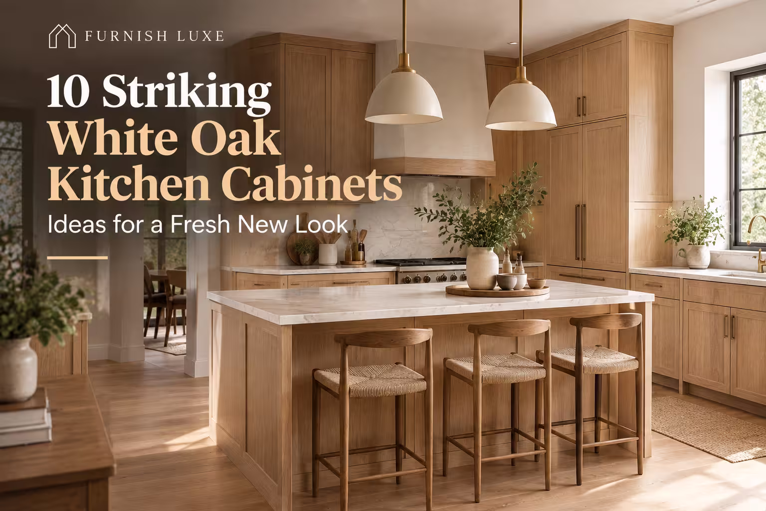 10 Striking White Oak Kitchen Cabinets Ideas for a Fresh New Look