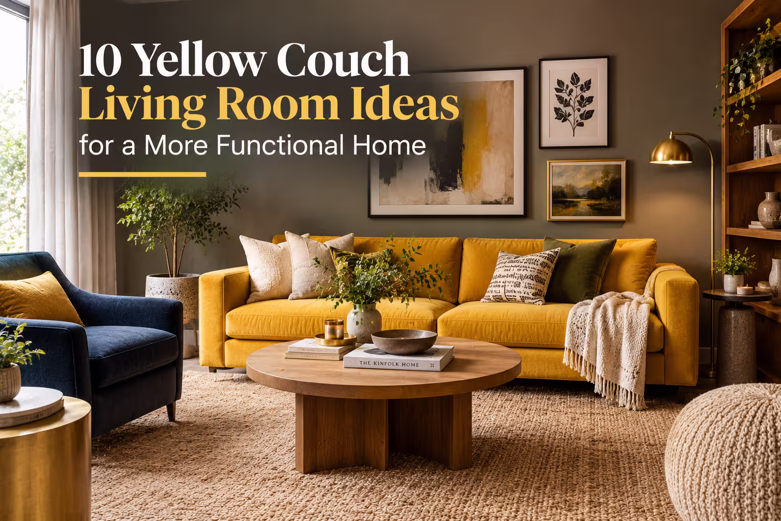 10 Beautiful Yellow Couch Living Room Ideas for a More Functional Home