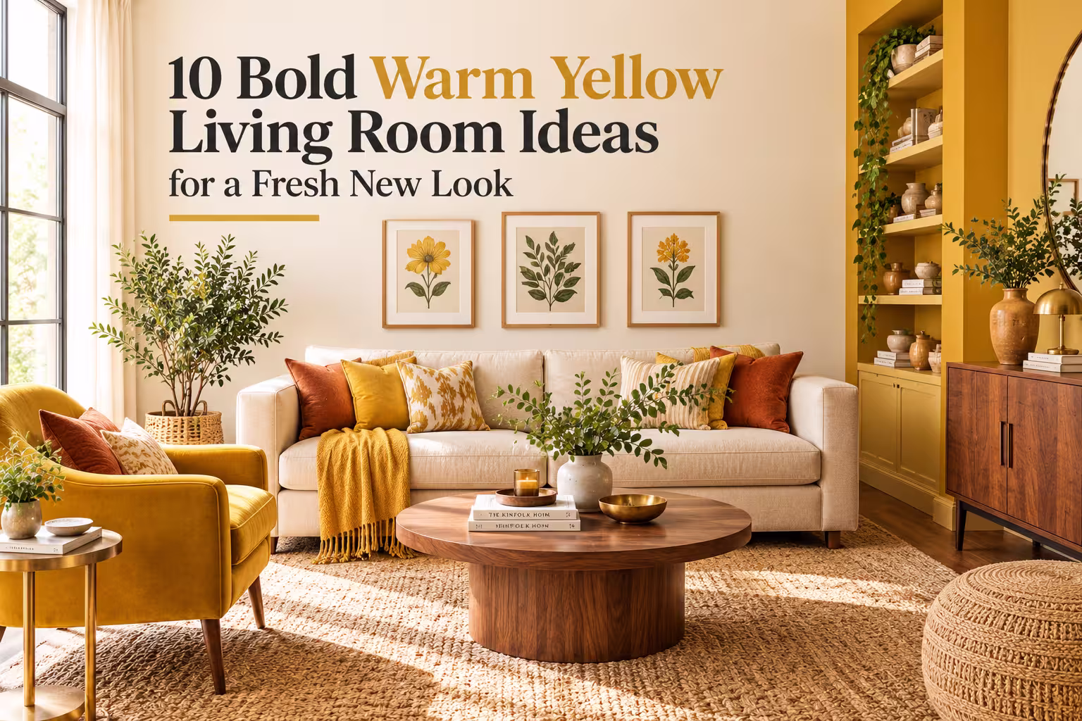10 Bold Warm Yellow Living Room Ideas for a Fresh New Look