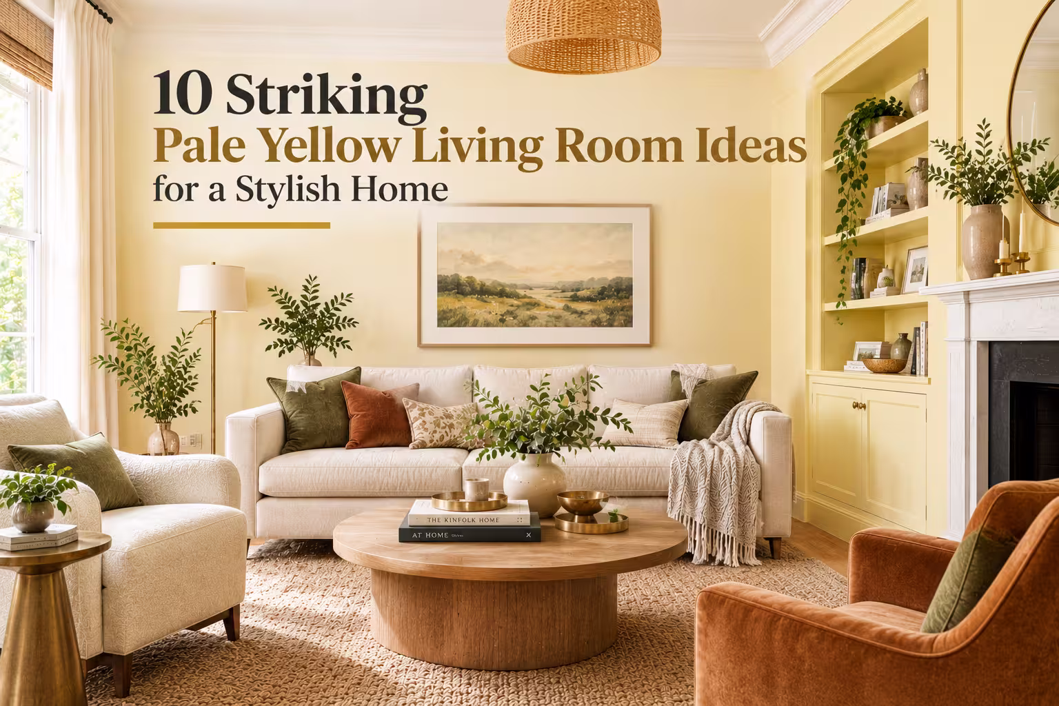 10 Striking Pale Yellow Living Room Ideas for a Stylish Home