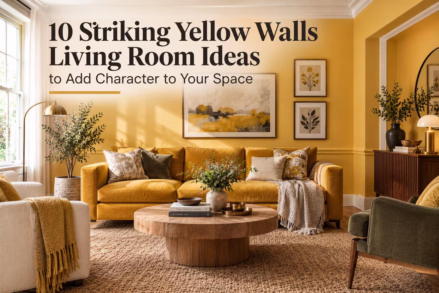 10 Striking Yellow Walls Living Room Ideas to Add Character to Your Space