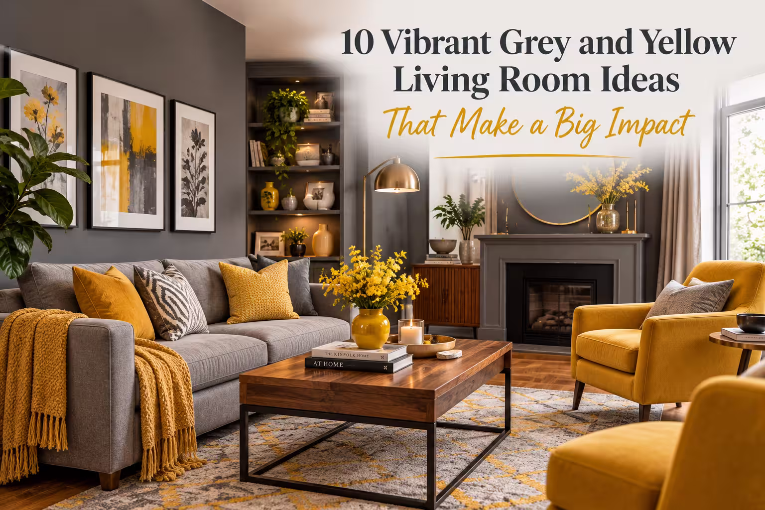 10 Vibrant Grey and Yellow Living Room Ideas That Make a Big Impact